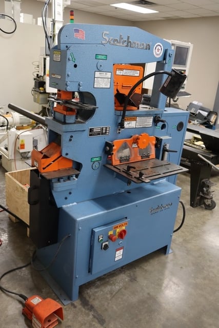 6" x 6" x 1/2" Scotchman #50514-EC, Hydraulic Ironworker, 50 Ton, Flat Shear, Brake, Punch, Notcher - Image 2