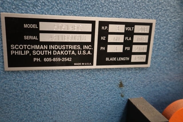6" x 6" x 1/2" Scotchman #50514-EC, Hydraulic Ironworker, 50 Ton, Flat Shear, Brake, Punch, Notcher - Image 7