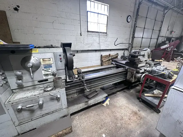 32"/42" x 120" Poreba #TPK-80, engine lathe, 3.75" bore, 8-800 RPM, 21 speeds, A1-11, 1979 - Image 1
