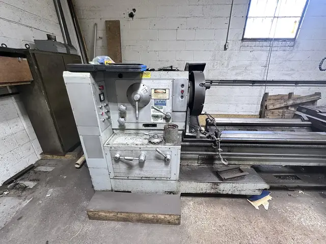 32"/42" x 120" Poreba #TPK-80, engine lathe, 3.75" bore, 8-800 RPM, 21 speeds, A1-11, 1979 - Image 2