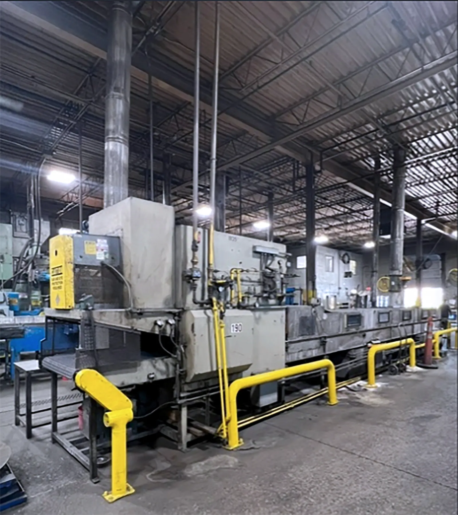 Almco, 3-stage conveyor parts washer, 42' conveyor, 36" belt width, 8" part envelope - Image 1