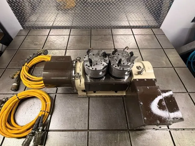 5.12" Tsudakoma #TTNC-102-2, dual tilting 2-Axis Trunnion Rotary CNC, pneumatic brake, 2019 - Image 2