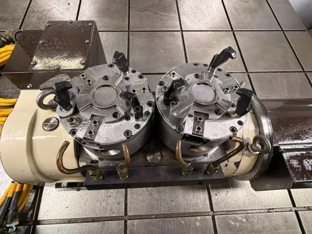 5.12" Tsudakoma #TTNC-102-2, dual tilting 2-Axis Trunnion Rotary CNC, pneumatic brake, 2019 - Image 8