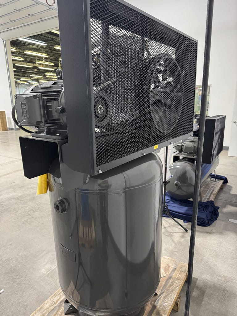 60 cfm, 175 psi, Schulz #15120HW60X-3, piston air compressor, 15 HP, 208-230/460 V., new - Image 7