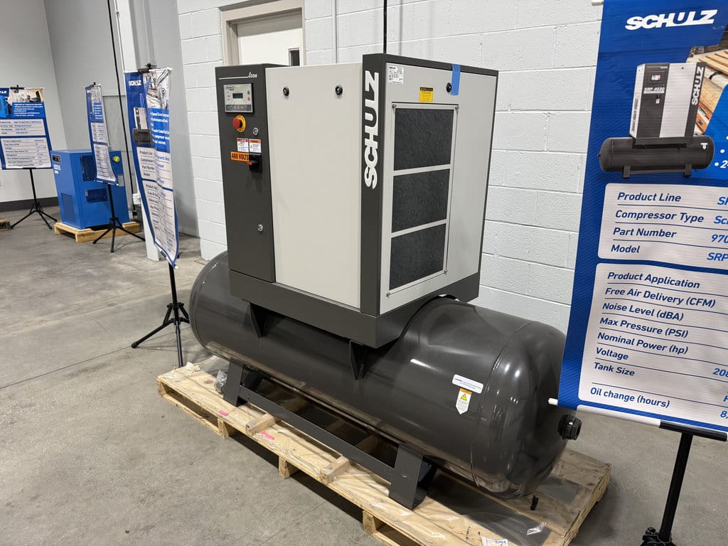 51 cfm, 125 psi, Schulz #SRP-4015E-Dynamic, rotary screw air compressor, 15 HP, 208-230/460 V., new - Image 3