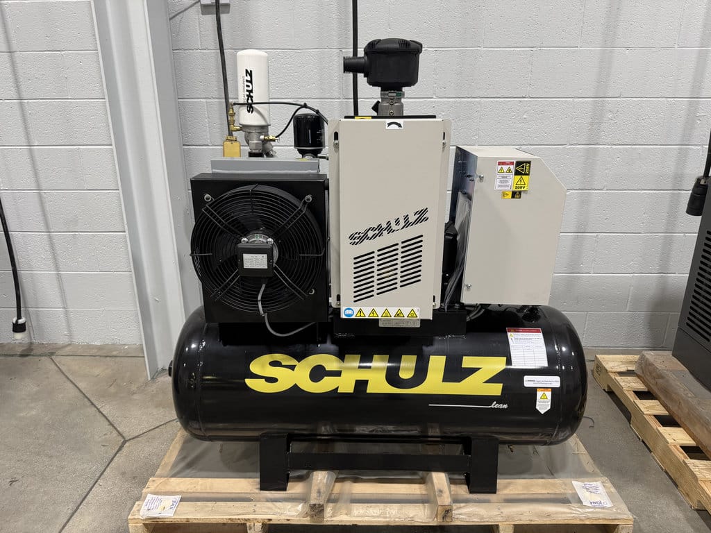 51 cfm, 125 psi, Schulz #SRP-3015-Compact, rotary screw air compressor, 15 HP, 2085-230/460 V., new - Image 1