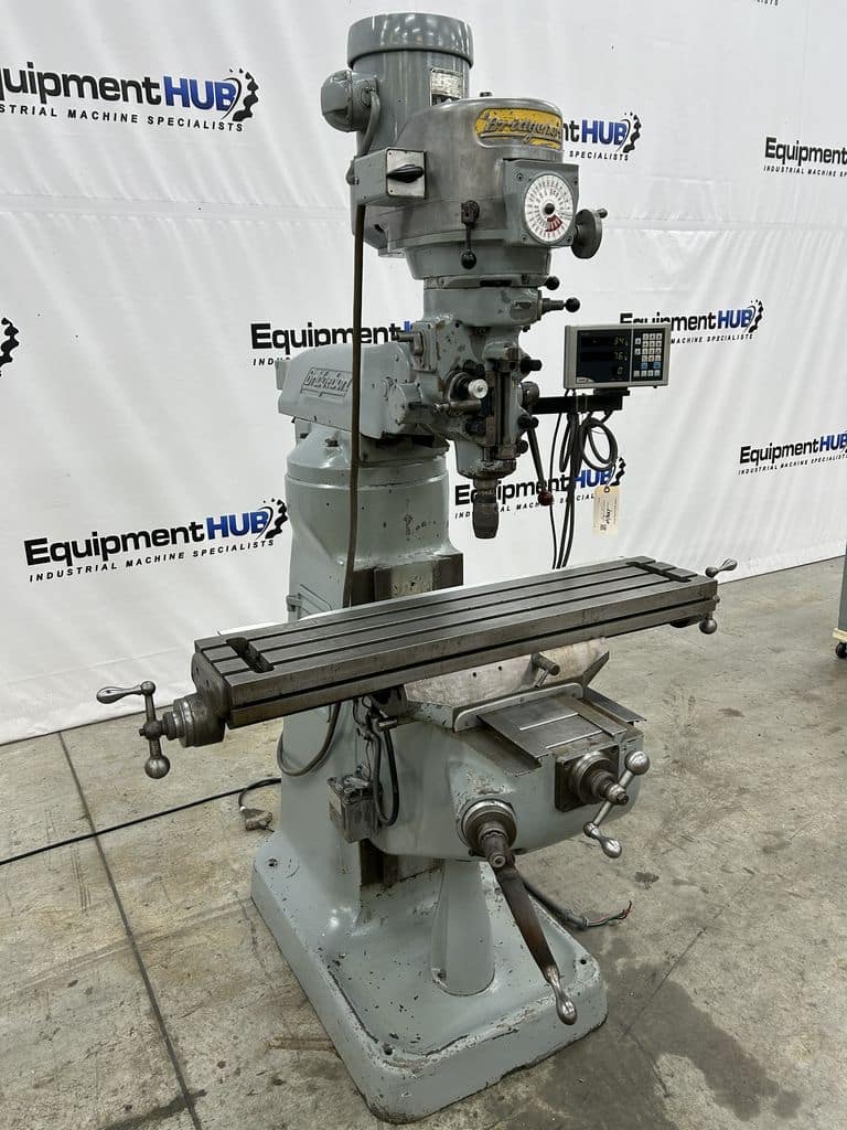 Bridgeport #Series-I, vertical milling machine, 9" x42" table, 1.5 HP, vari-speed, one shot lube - Image 3
