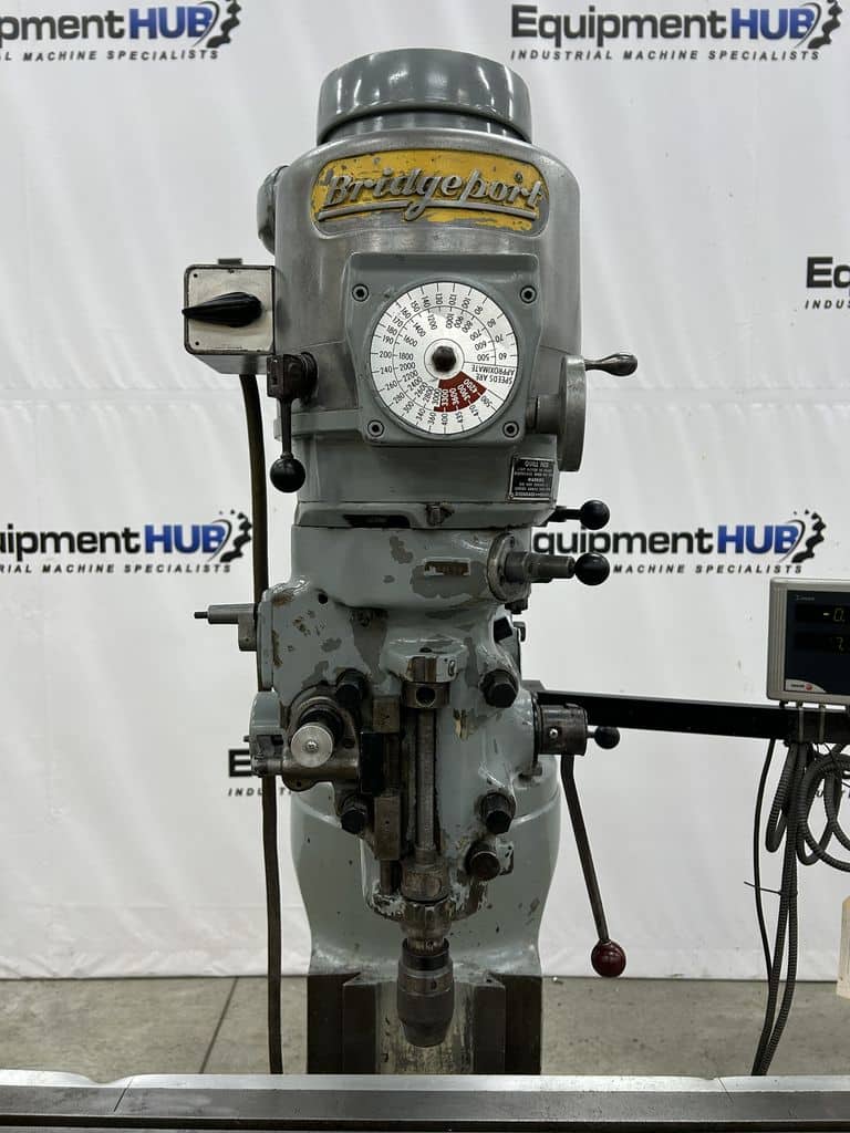 Bridgeport #Series-I, vertical milling machine, 9" x42" table, 1.5 HP, vari-speed, one shot lube - Image 9