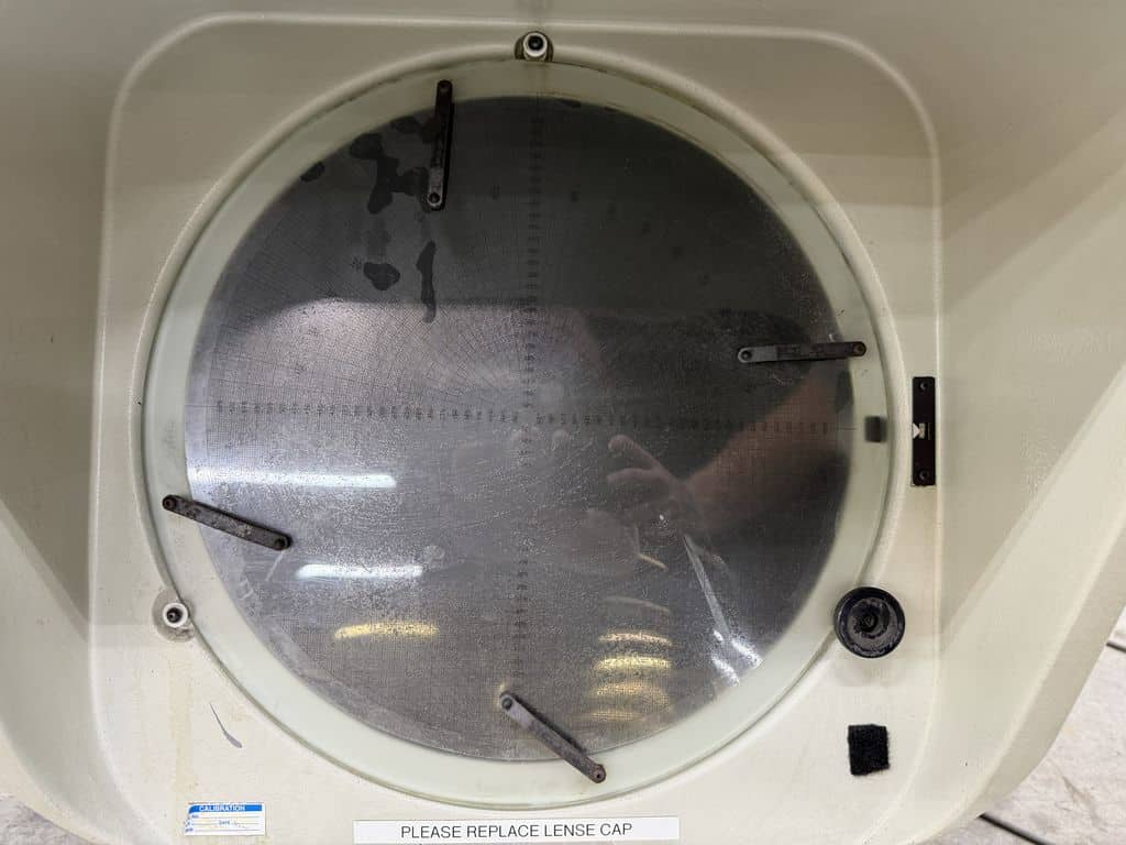 14" Deltronic #Image-Master-DH14-MPC, optical comparator, 5" x 15" table, fiber optic surface illumination - Image 7
