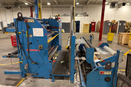 Dusenbery #835-24, 72" duplex slitter rewinder, 40" unwind diameter, 24" rewind diameter, 460 V., 3 Ph. - Image 6