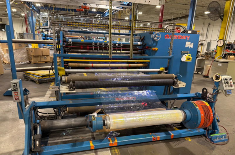 Dusenbery #835-24, 72" duplex slitter rewinder, 40" unwind diameter, 24" rewind diameter, 460 V., 3 Ph. - Image 7