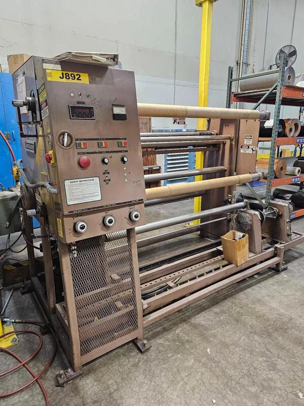 Voorwood #S64R, 64" duplex slitter rewinder, 24" unwind, 24" rewind, shaftless unwind - Image 2