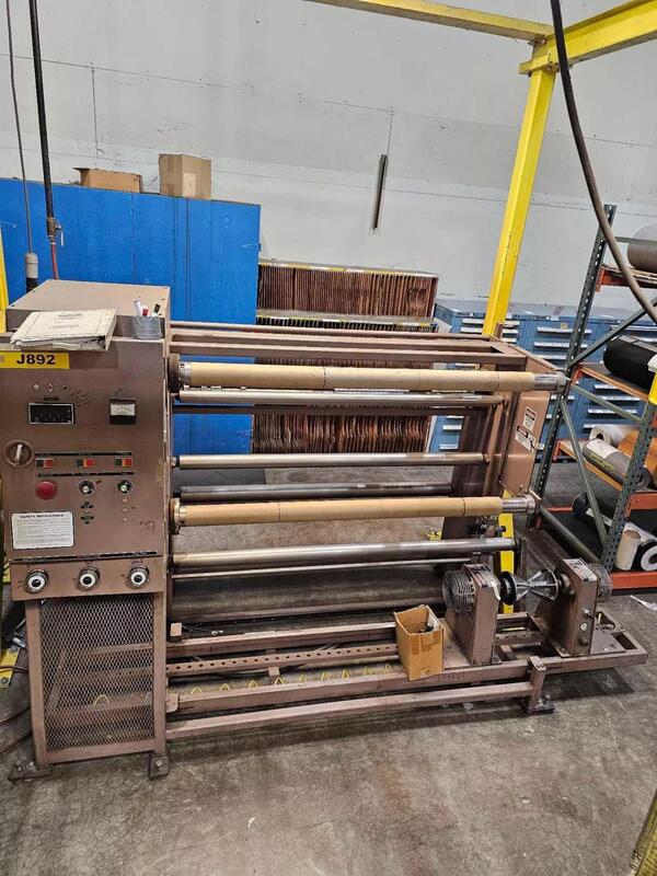 Voorwood #S64R, 64" duplex slitter rewinder, 24" unwind, 24" rewind, shaftless unwind - Image 3