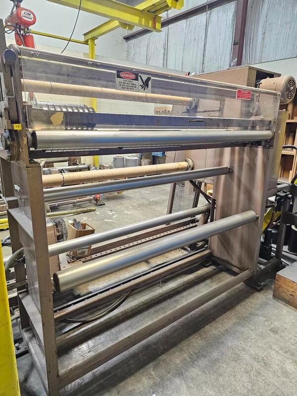 Voorwood #S64R, 64" duplex slitter rewinder, 24" unwind, 24" rewind, shaftless unwind - Image 4