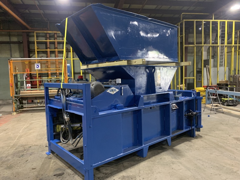 Excel #EX-60, horizontal closed door baler, 20 HP, (2) 6" cylinders, 54" W x 35" L feed opening - Image 3