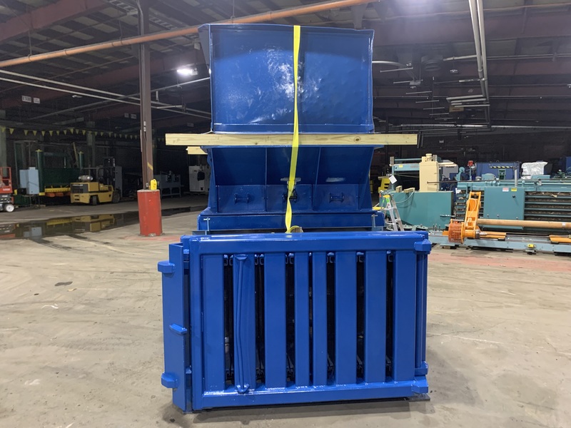 Excel #EX-60, horizontal closed door baler, 20 HP, (2) 6" cylinders, 54" W x 35" L feed opening - Image 5