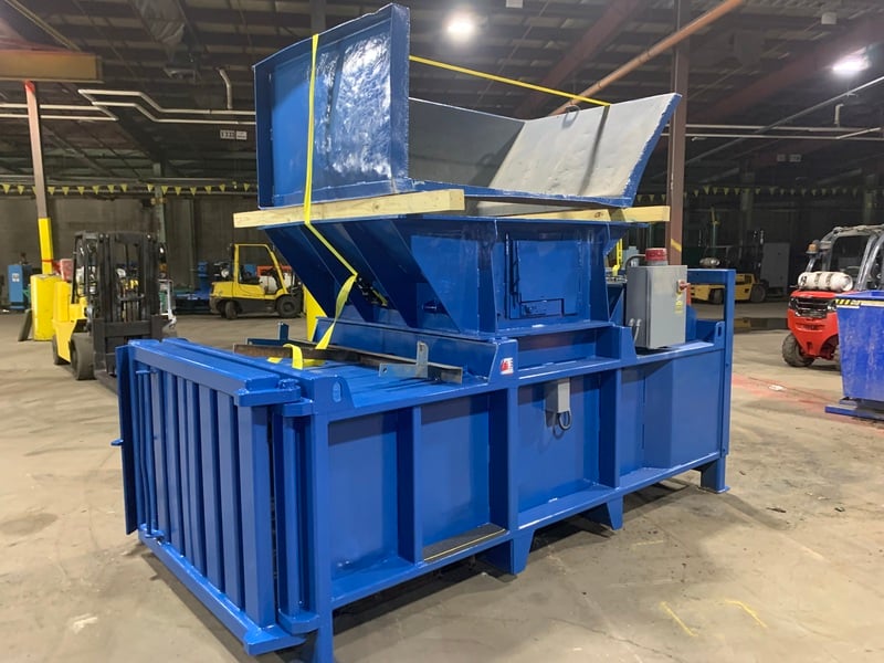 Excel #EX-60, horizontal closed door baler, 20 HP, (2) 6" cylinders, 54" W x 35" L feed opening - Image 7