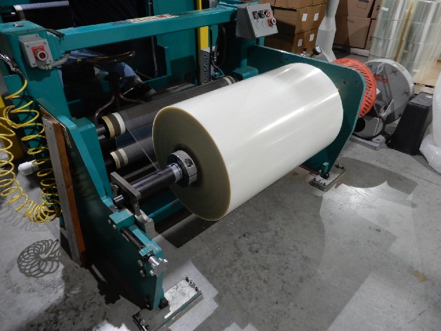 Dusenbery #635, 30" duplex slitter rewinder, 40" unwind diameter, 21" rewind diameter, .95" min slit, 460 V. - Image 1