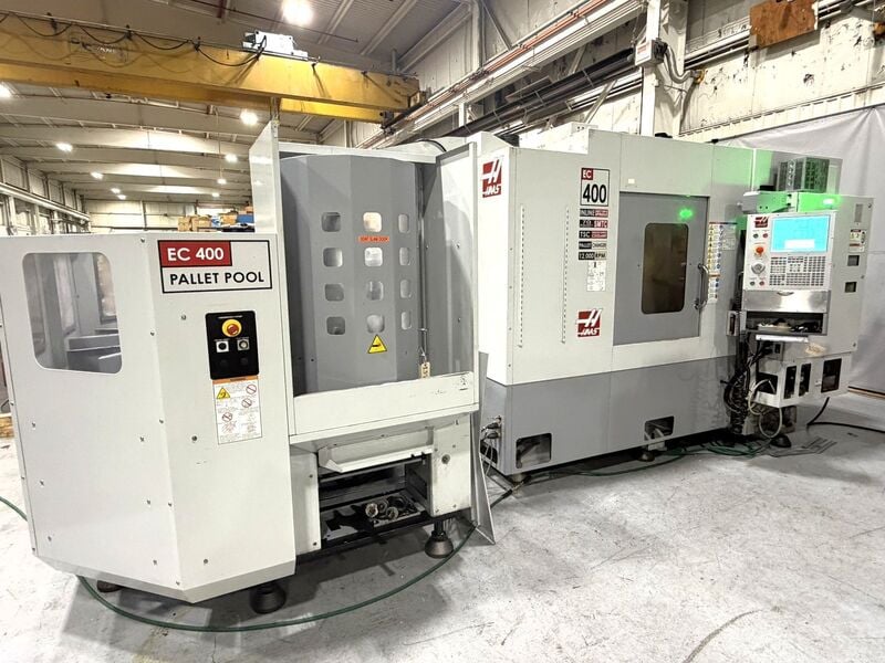 Haas #EC-400PP, 4-axis horizontal machining center, 6 pallet pool, 22" X/25" Y/22" Z, 12000 RPM, 70 automatic - Image 1