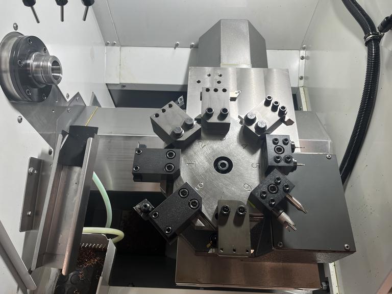 Haas #CL-1, CNC lathe, 11" swing, 6,000 RPM, 8-position turret, 5" C collet, 1" bar, 5 HP, 2021 - Image 2