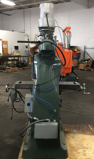 MSC #951710, vertical mill, 9" x42" tbl., 2 HP, 30" X, 13" Y, 16" Z, 78-4800 RPM, NMTB-30, new digital read - Image 4