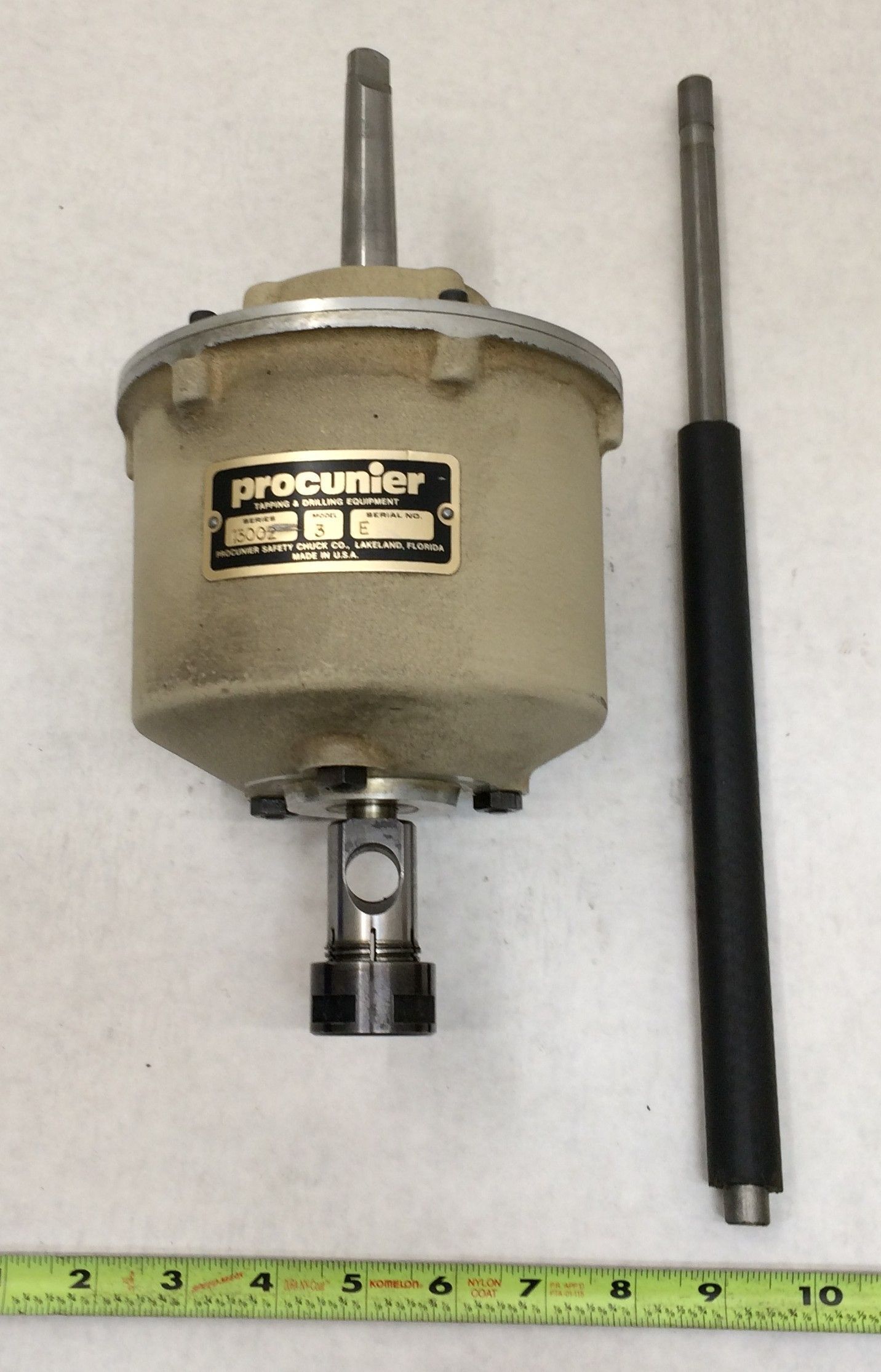 Procunier #3, tapping head, 1/2" capacity steel, 3/4" capacity aluminum, 1000 RPM, 2MT shank - Image 5
