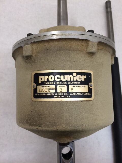 Procunier #3, tapping head, 1/2" capacity steel, 3/4" capacity aluminum, 1000 RPM, 2MT shank - Image 8