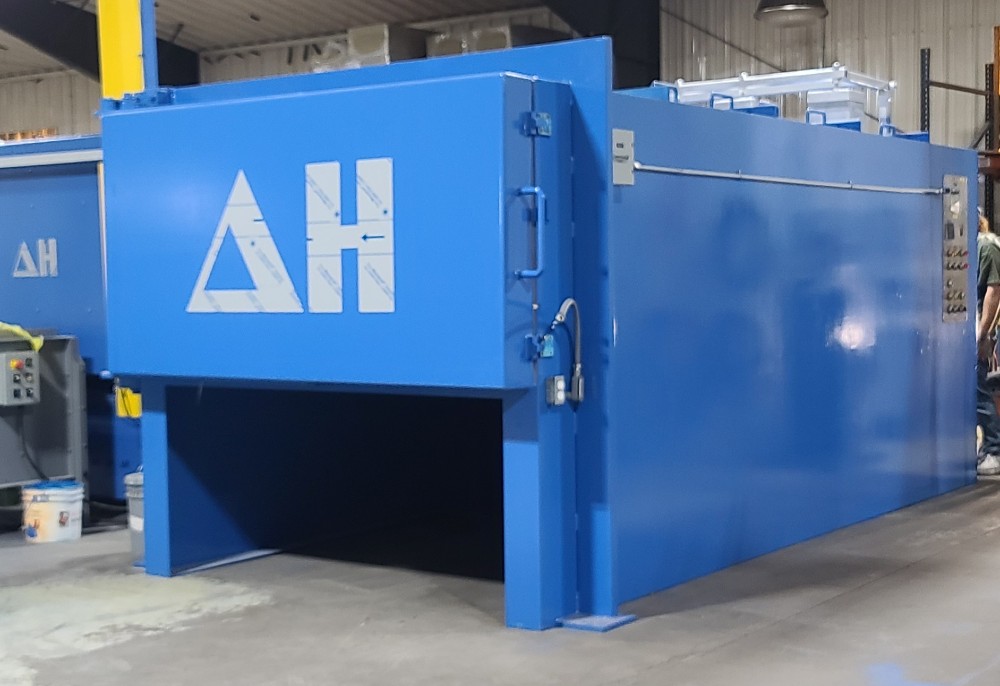36" width x 120" L x 24" H Delta H #SCAHT-3624120-1100-AERO, horizontal manual quench furnace, 1100&deg;F - Image 2