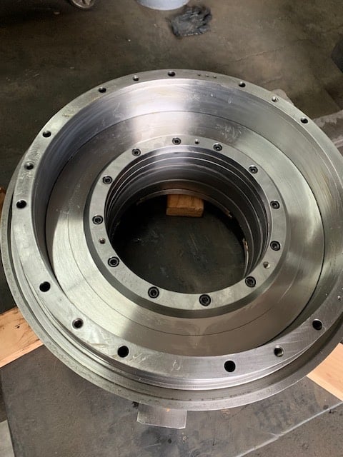 19" ATS #BT-7.3-ES, (19" outside dimension 7.3 ID) 3-jaw air chuck - Image 2