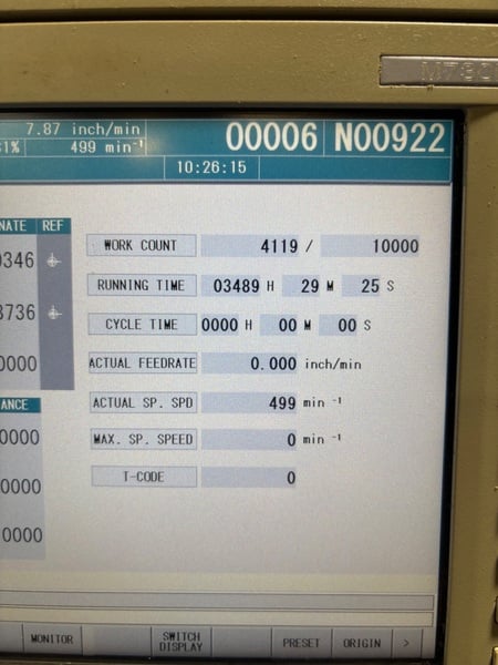 Mori Seiki #NLX-2500/700, CNC lathe, 23.2" swing, 10" chuck, 3.1" bar, 18.1" dia., 28.6" lgth, 25 HP, 4000 - Image 6