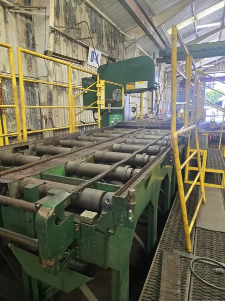 40" x 40" DoAll #C4048M, dual post automatic horizontal band saw, 33'  2.625"  .063" blade, 30 HP, 1990 - Image 5