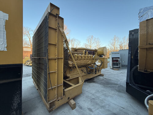 1,500 KW Caterpillar #3516, diesel generator set, 480V., 3-Ph., 60 Hz, standby, open skid, 119,295 hours, 1992 - Image 5