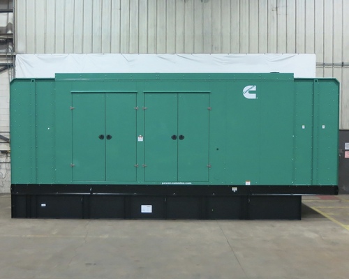 1000 KW Cummins #DQFAD, diesel generator set, 277/480 Volts, 3-Ph., 60 Hz, standby, sound attenuated - Image 1