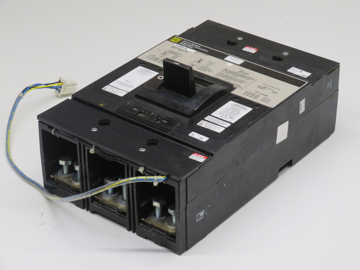 1200 Amps, Square D MHL3612001386, MCCB, 3-Pole, 600 Volts AC, 65 KA IC - Image 1