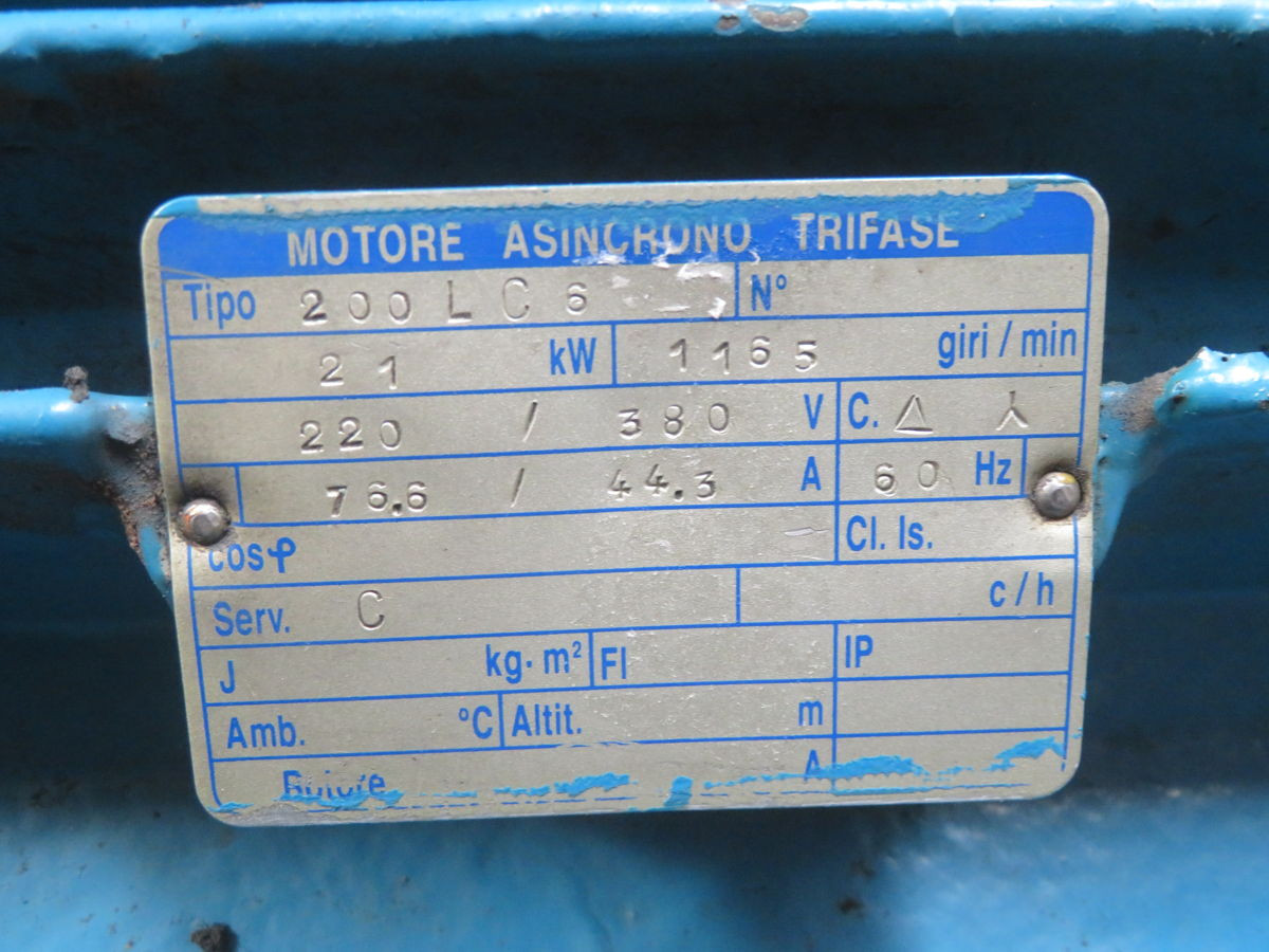 28 HP 1000/1200 RPM #200LC6, 3ph, 220/380 Volts - Image 4