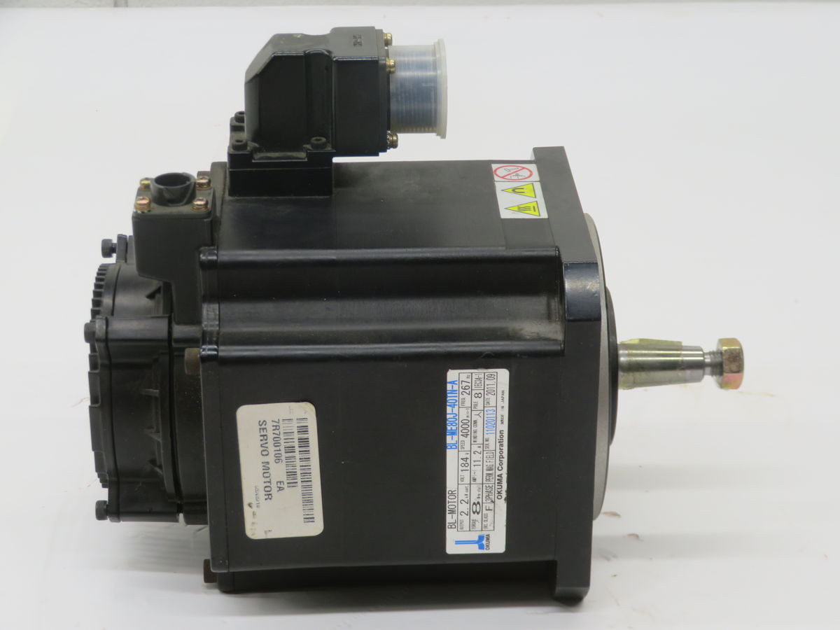 3 HP 4000 RPM Okuma, BL-ME80J-40TN-A, 184 Volts - Image 2