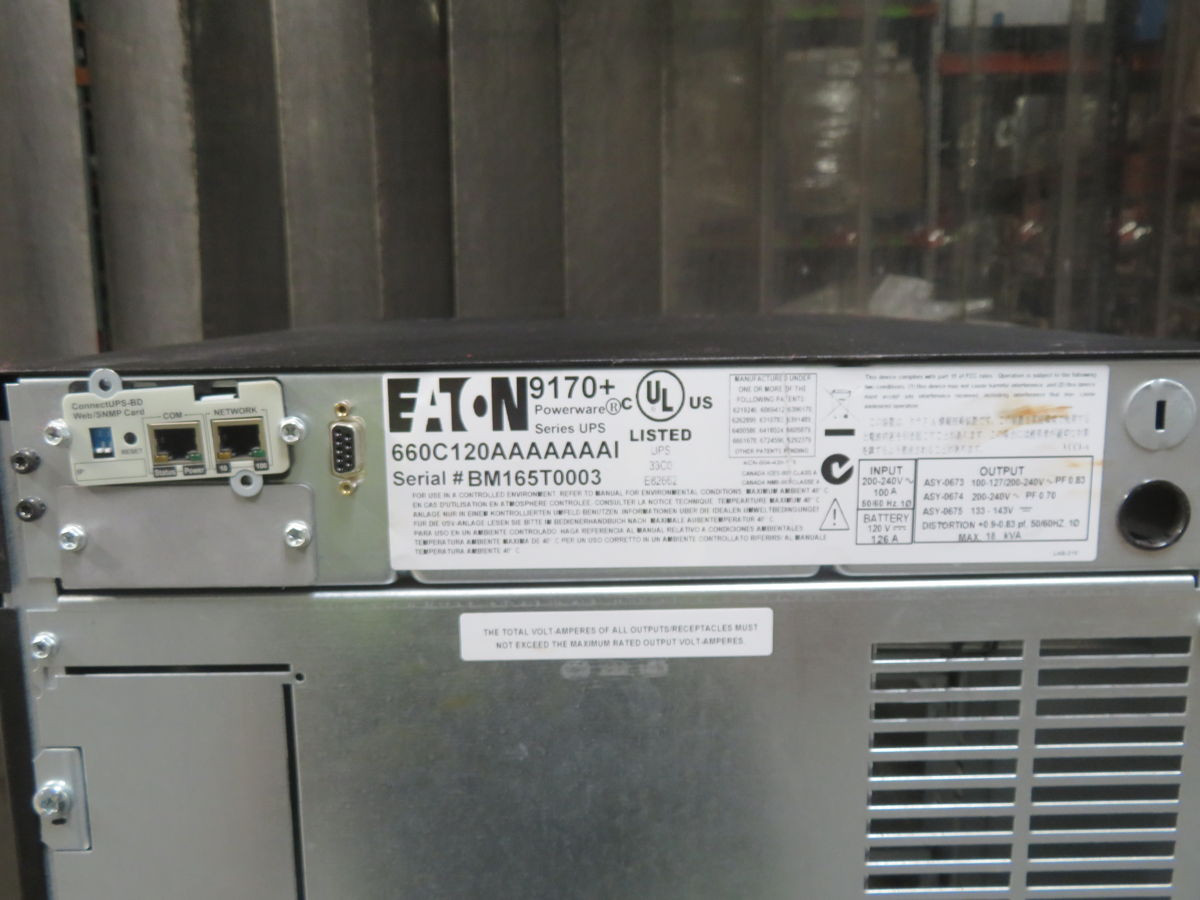 27.0 KVA, Eaton #660C120AAAAAAAI, uninterruptible power supply (2 available) - Image 4