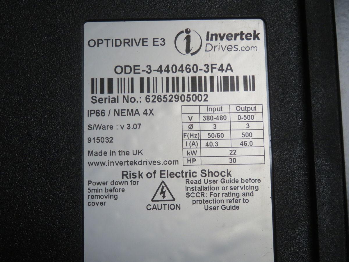 29.5 HP ODE-3-440460-3F4A, Variable Frequency Drive, 380-480 Volts Input, 46 Amps Output - Image 8