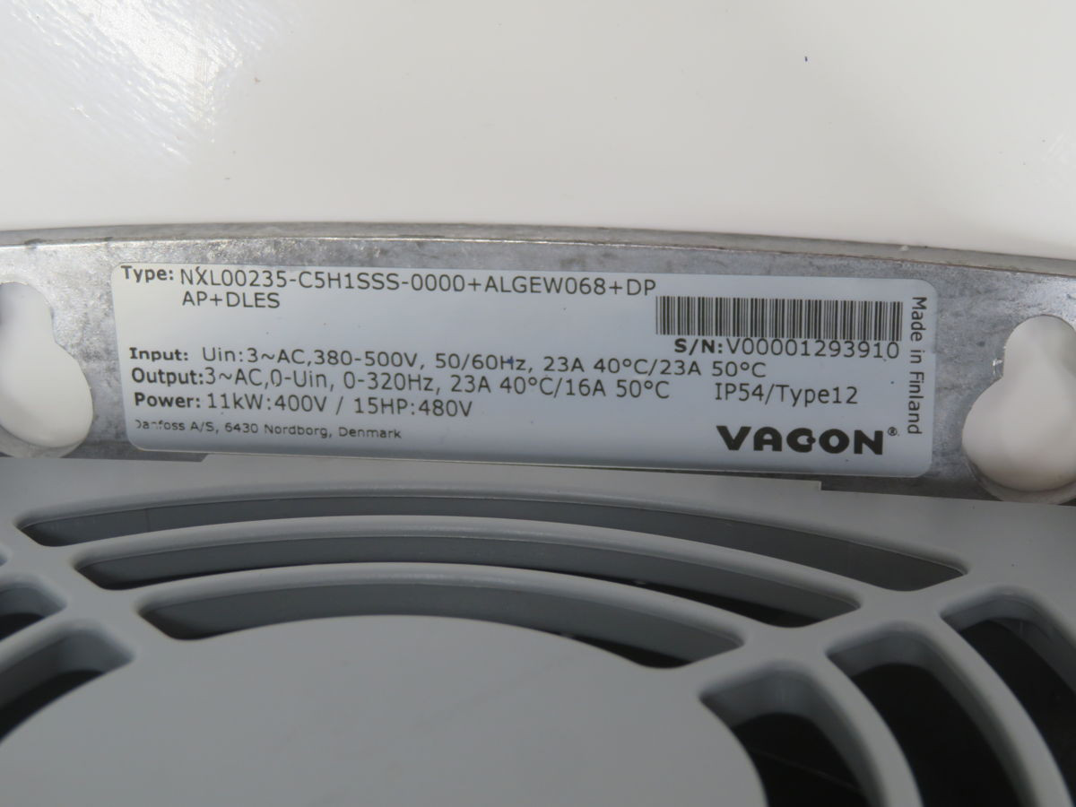 10 HP Vagon, NXL00235-C5H1SSS-0000+ALGEW068+DP, Variable Frequency Drive - Image 4
