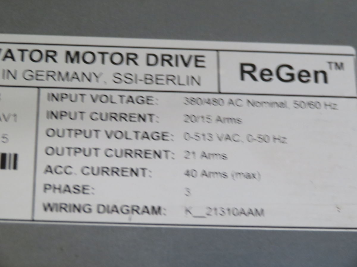 Otis, OVFR2B-404, Variable Frequency Drive, regenerative inverter, 2016 - Image 9