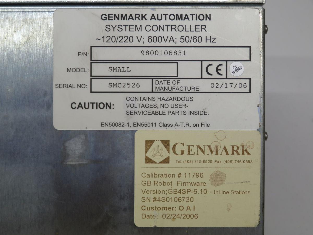 Genmark #9800106831, System Controller, 120/220 V Input, 50/60 HZ Freq, 2006 - Image 4