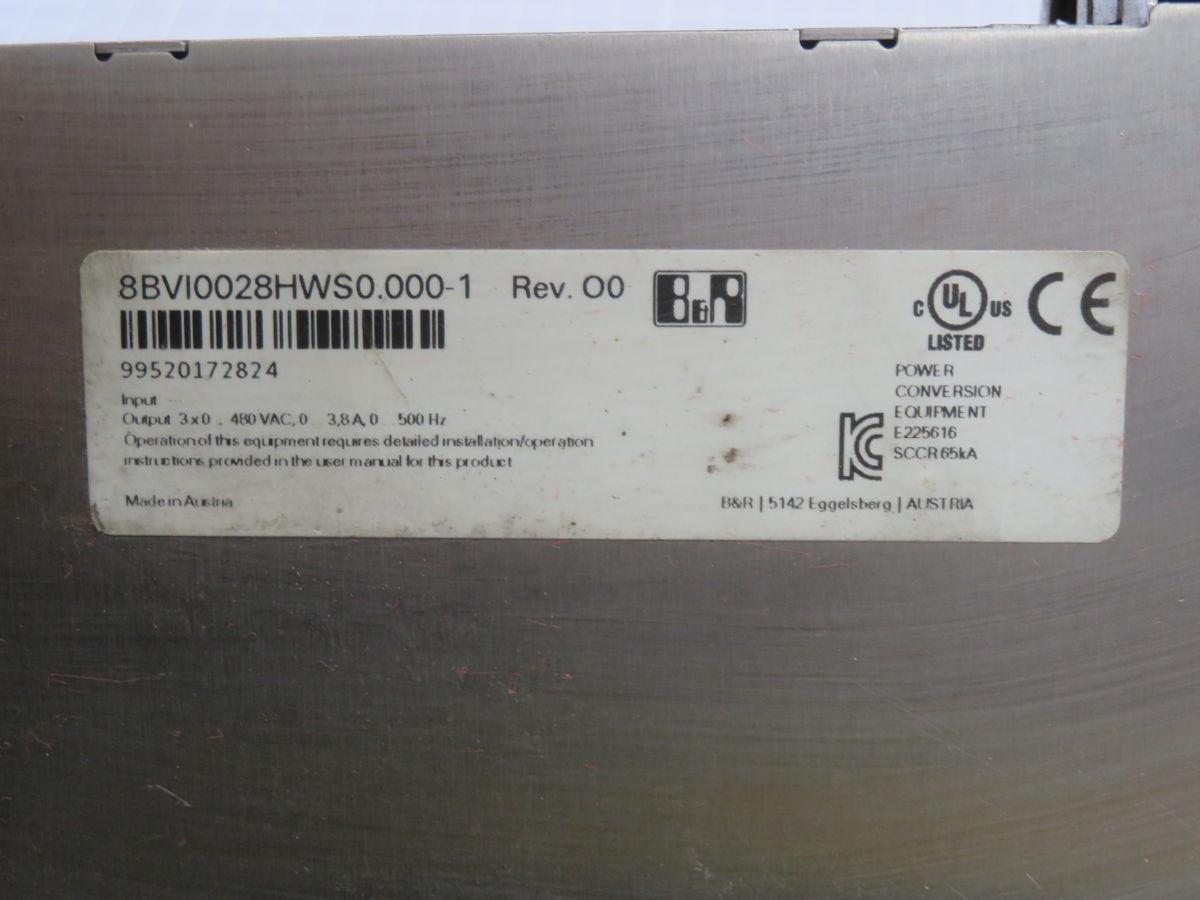 B & R #8BVI0028HWS0.000-1, Inverter Module, 480 VAC, 0.6 KW - Image 5