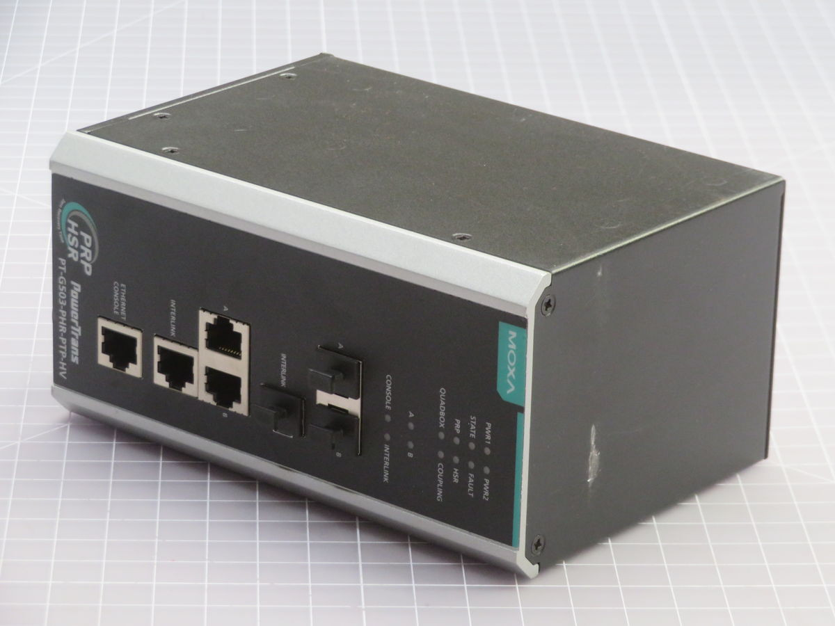 Moxa #PT-G503-PHR-PTP-HV, Industrial Switch, 3 GE, 110-220V AC Dual PWR - Image 2