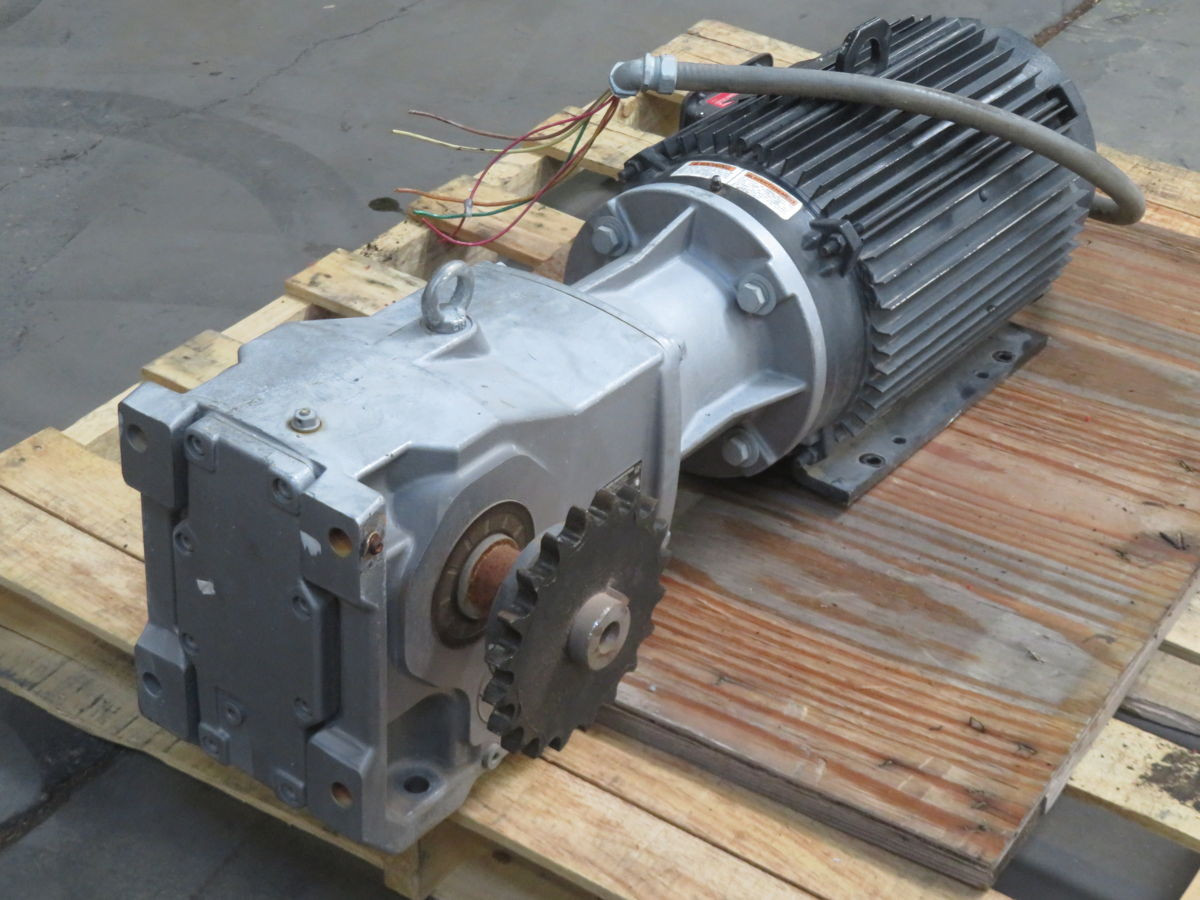 10 HP @ 109 RPM, Nord #9032.1, Gear Reducer w/ Motor, 16.04:1 Ratio - Image 1