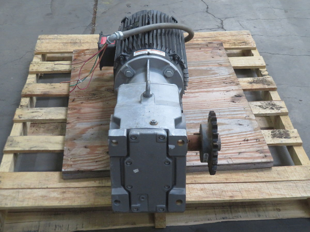 10 HP @ 109 RPM, Nord #9032.1, Gear Reducer w/ Motor, 16.04:1 Ratio - Image 2