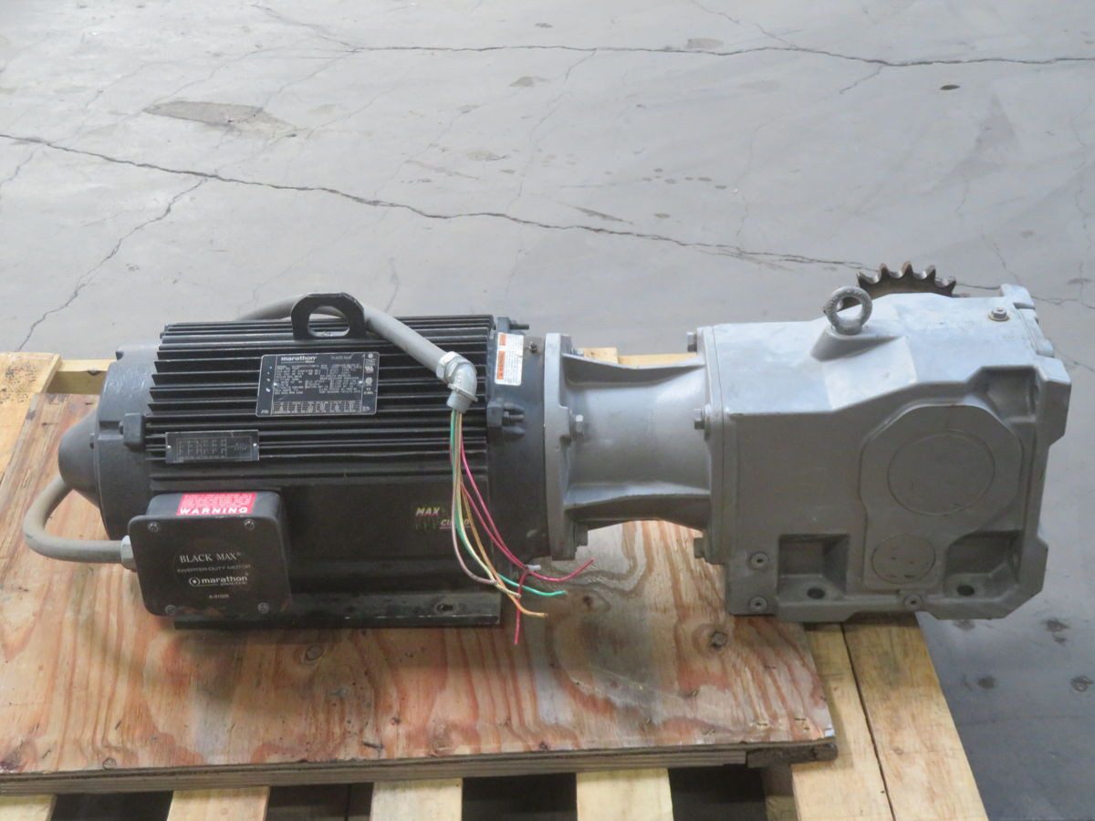 10 HP @ 109 RPM, Nord #9032.1, Gear Reducer w/ Motor, 16.04:1 Ratio - Image 3