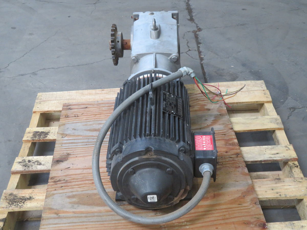 10 HP @ 109 RPM, Nord #9032.1, Gear Reducer w/ Motor, 16.04:1 Ratio - Image 4
