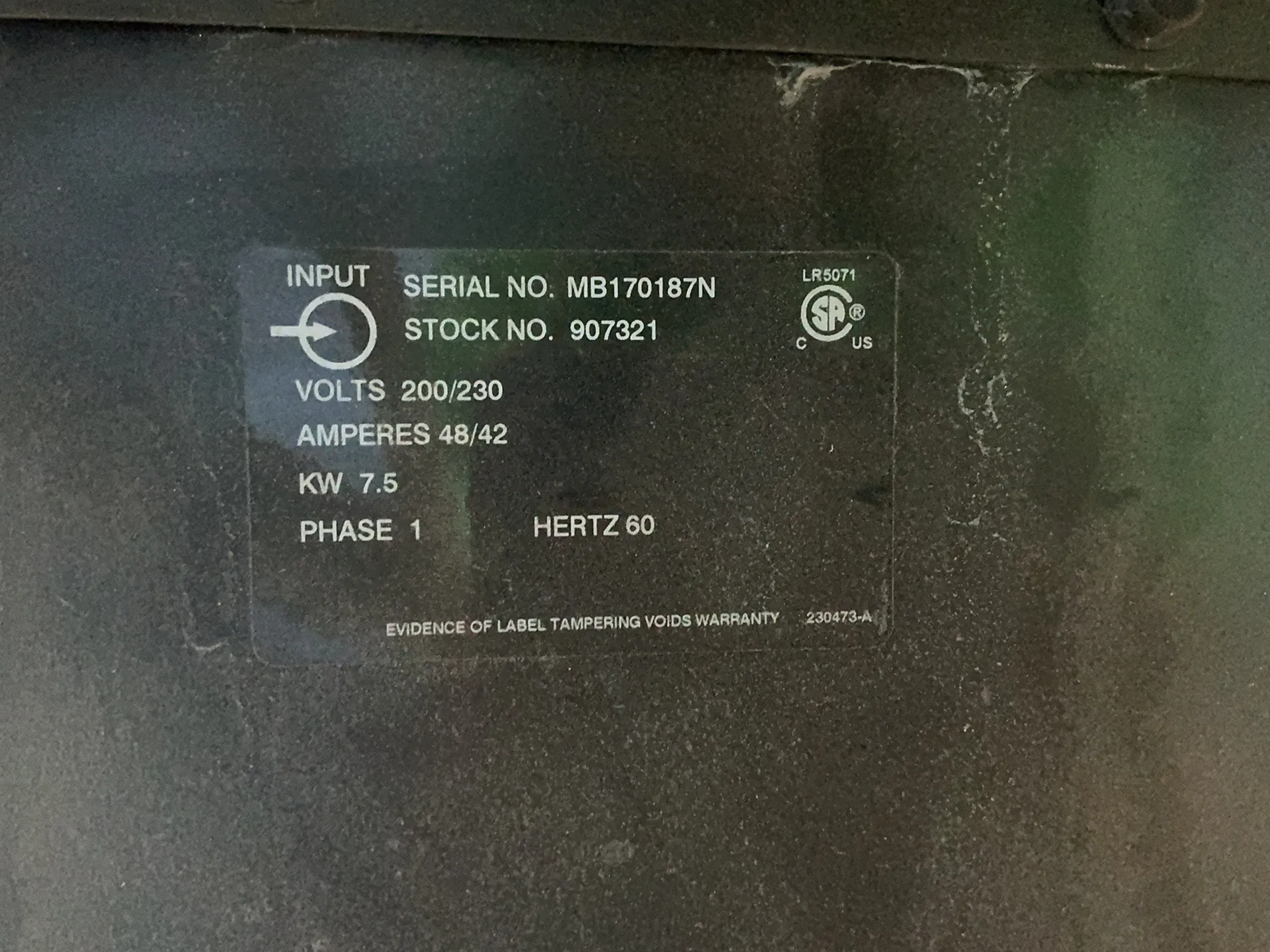Miller #Millermatic-252, Mig Welder, 200 Amp., 230 V., 7.1 KW - Image 7