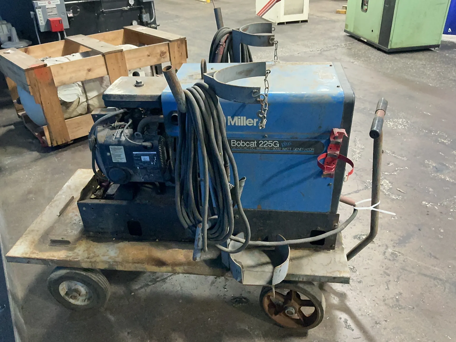 Miller #Bobcat-225G-Plus, Engine Driven Welder/Generator, 8.5 KW, Onan P216G Engine, 6,993 hours - Image 6