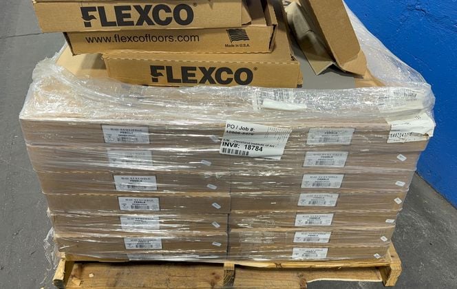 Flexco #SE-023, Rubber Floor Tiles, 18" x 18" x 1/8", LOT of 34 Boxes, Unused - Image 4